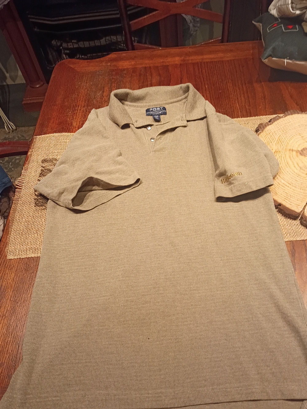 Port Authority Olive Green Polo Shirt